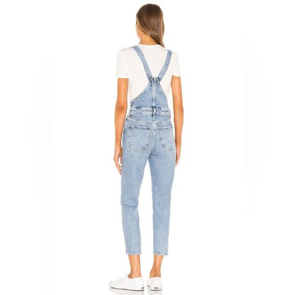 Free People Shelby Overalls in Blue 28 - Picture 2 of 14